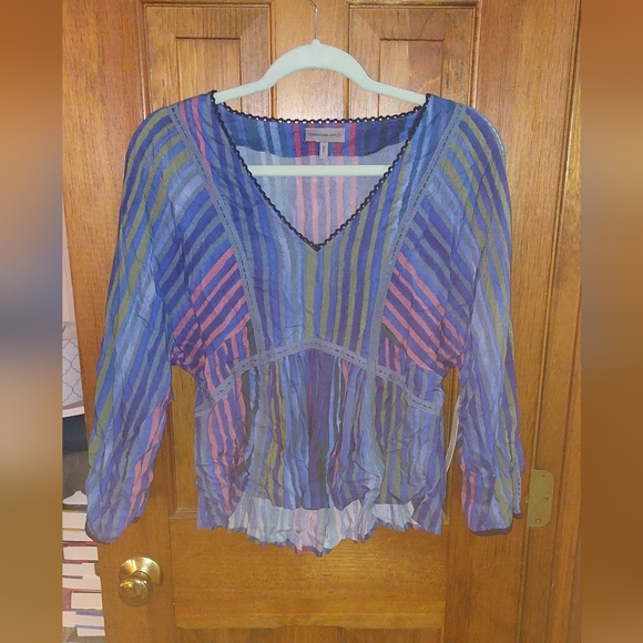 Anthropologie x Conditions Apply Estelle Striped Blouse - Picture 3 of 9